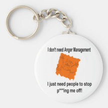 I don't need Anger Management (Red) Key Chains