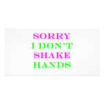 I Don't Shake Hands 2 photo cards
