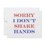 I Don't Shake Hands invitations