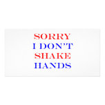 I Don't Shake Hands photo cards