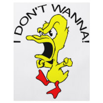I Don't Wanna Duck Cartoon Flyers