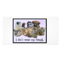 I Don't Wear My Friends Photo Card Template