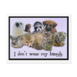 I Don't Wear My Friends postcards