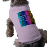 I draw a blank pet clothing