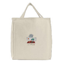 I Draw Embroidered Bags