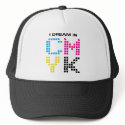 I Dream In CMYK hats