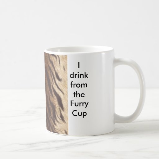 I drink from the furry cup basic white mug Zazzle