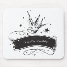 "I Dwell in Possibility" Mouse Mats