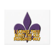 I Earned These Beads Post Card