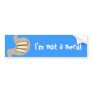 I EAT BOOKS BUMPER STICKER