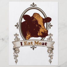 I Eat Meat Cow Full Color Flyer