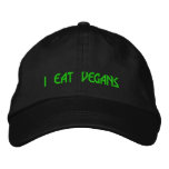I Eat Vegans embroidered hats
