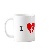 "I ♥ Facebook" Mug