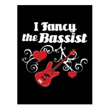I Fancy The Bassist Postcard