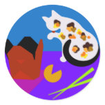 I Feel like Oriental tonight stickers