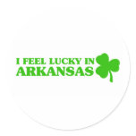 I feel lucky in Arkansas Round Sticker