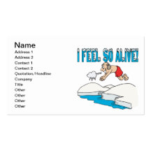 I Feel So Alive Business Card Templates
