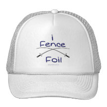 i Fence Foil (french grip) BLUE Trucker Hat