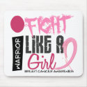 I Fight Like A Girl 4.1 Breast Cancer mousepads