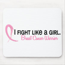 I Fight Like A Girl 6.1 Breast Cancer Mouse Pads