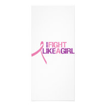 i fight like a girl customized rack card