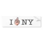 I Flip Off NY Bumper Sticker bumper stickers