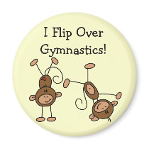 I Flip Over Gymnastics Tshirts and Gifts Fridge Magnet