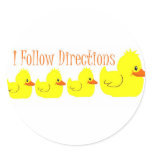 I follow directions  stickers