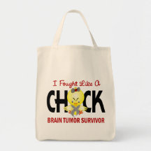 I Fought Like A Chick Brain Tumour Survivor Canvas Bag