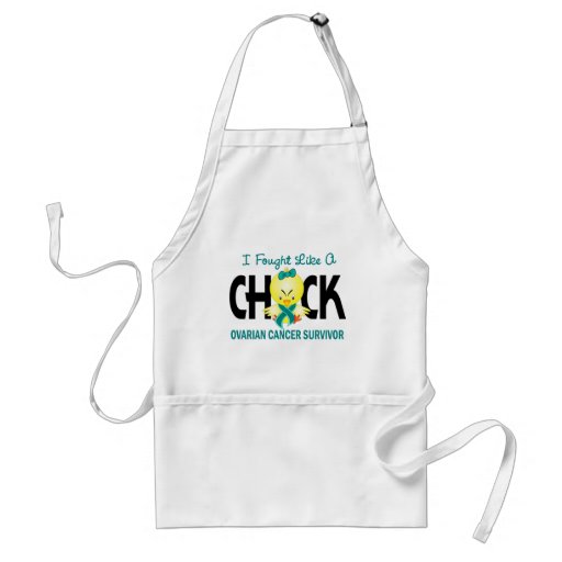 I Fought Like A Chick Ovarian Cancer Survivor Aprons