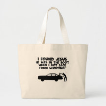 I found Jesus spoof Canvas Bag