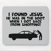 I found Jesus spoof Mousepad