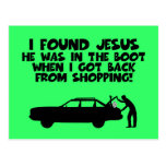 I found Jesus spoof Post Card
