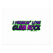 I Freakin Love GLAM ROCK music Postcards