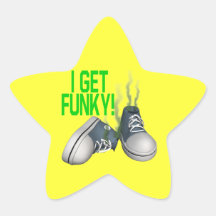 I Get Funky Star Stickers