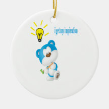 I Get My Inspiration Ornaments