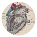 I give you my heart round sticker