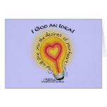 I God an Idea Lightbulb cards