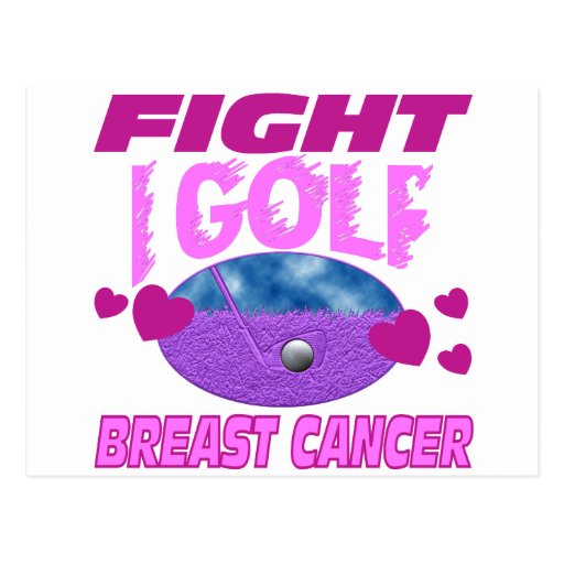 I Golf > Fight Breast Cancer Postcards