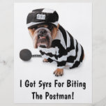 I Got 5yrs For Biting The Postman! - Flyer