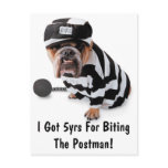 I Got 5yrs For Biting The Postman! - Postcard