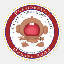 I Got A Bracelet Too! (Obama) Sticker