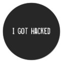 I got hacked stickers