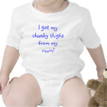 I got my chunky thighs from my mum! tee shirts