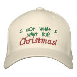 I Got What I want for Christmas! Embroidered Hat
