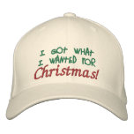 I Got What I Wanted For Christmas! Embroidered Hat embroidered hats