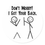 I Got Your Back! stickers
