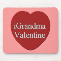 I Grandma Valentines Day T-shirts and Gifts Mouse Mats