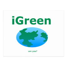i Green array of fun products and gifts Post Card