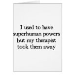 I Had Superpowers cards